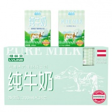 绿林贝脱脂纯牛奶200ml*24盒