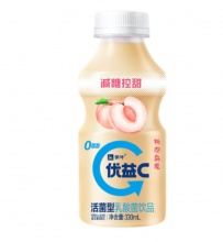 蒙牛 优益C活菌型乳酸菌饮品白桃乌龙味330ml*4