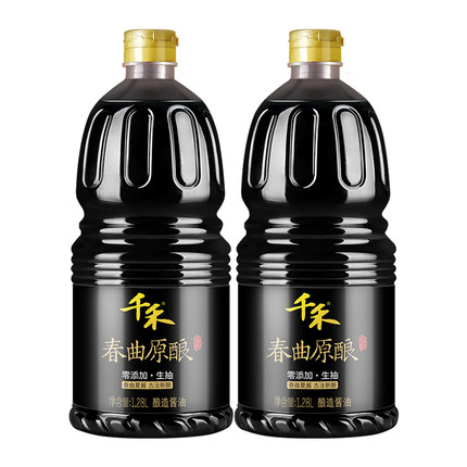 千禾酱油春曲原酿1.28L*2瓶