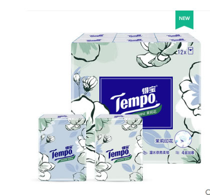 Tempo得宝 手帕纸茉莉花香味12小包