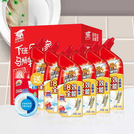 威王8效清洁剂洁厕液500g*6瓶
