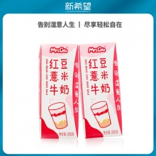 新希望 红豆薏米牛奶200ml*12盒