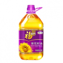 福临门 压榨一级葵花籽油4.5L/桶