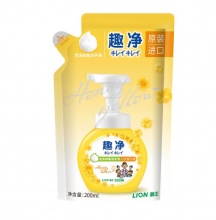 狮王 趣净泡沫洗手液补充装袋装200ml