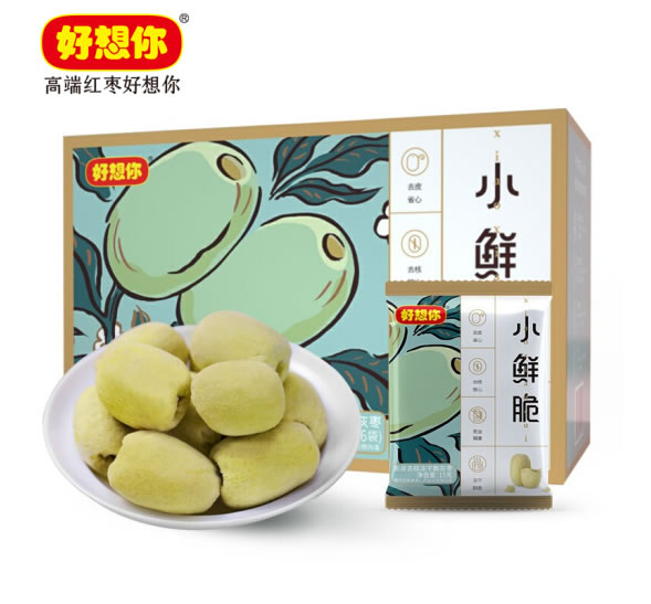 好想你 脆灰枣90g去皮去核冻干脆枣