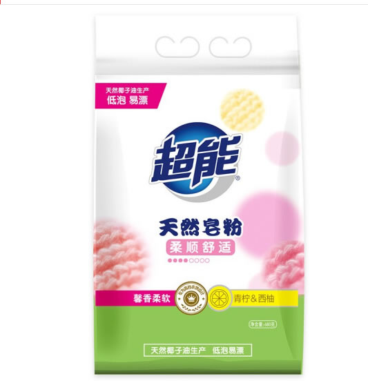 超能 馨香柔软天然皂粉680g