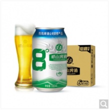 青岛崂山啤酒 清爽8度黄啤330ml*24听