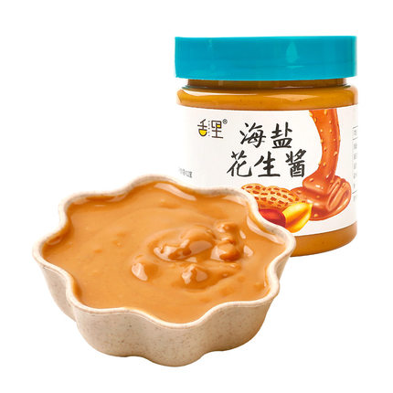 舌里 无蔗糖海盐花生酱200g