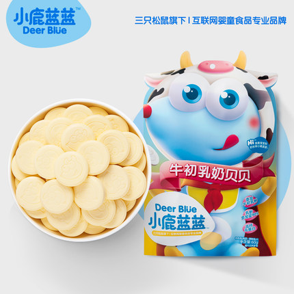 小鹿蓝蓝 牛初乳奶贝贝奶片 60g