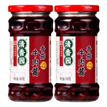 清香园 暴下饭酱 香菇牛肉酱 280g*2瓶