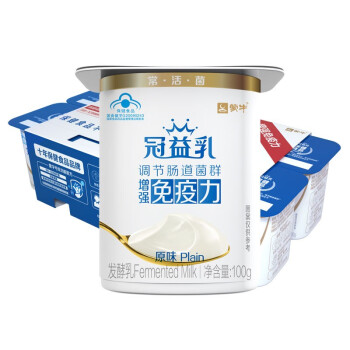 冠益乳 健字号 酸牛奶  原味100g*8 