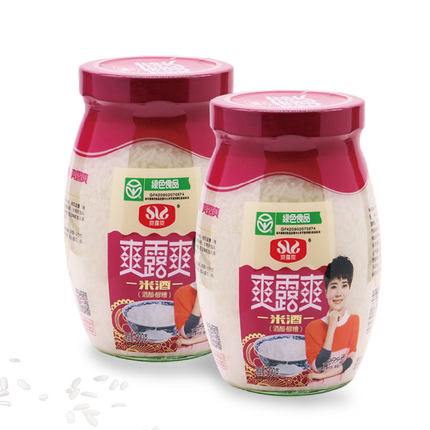 爽露爽 酒酿醪糟糯米酒900gX2瓶