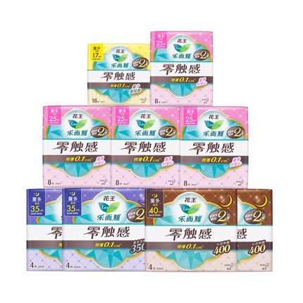 花王乐而雅卫生巾套装64片
