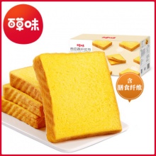 百草味 南瓜蔬纤吐司500g