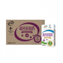 伊利高钙低脂牛奶早餐250ml*21盒