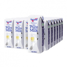 纽仕兰 4.0g乳蛋白全脂纯牛奶250ml*24盒