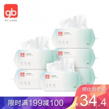 好孩子  婴儿棉柔巾80抽x6包