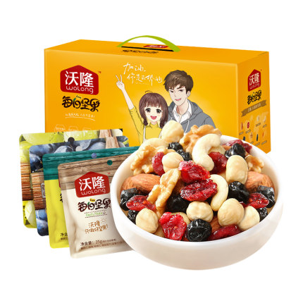 沃隆 每日坚果混合干果零食礼盒750g