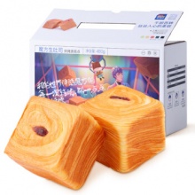 三只松鼠 魔方吐司红豆味6枚480g