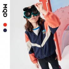 MQD 拼接摇粒绒外套