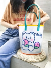 木槿之恋 透明沙滩包手拎果冻包