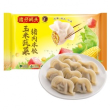 湾仔码头 玉米蔬菜猪肉水饺 1320g 66只
