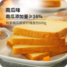 桃李 南瓜原浆纤维面包600g