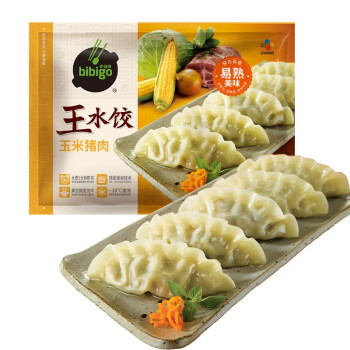 必品阁(bibigo) 玉米蔬菜猪肉王水饺 1200g 48只