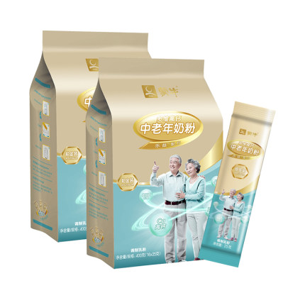 蒙牛铂金中老年多维高钙奶粉400g*2袋