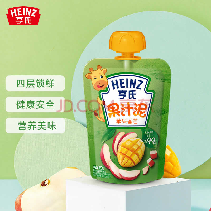 亨氏  乐维滋婴儿辅食水果泥120g