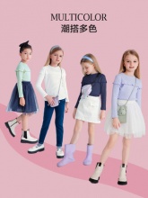 安奈儿 女童中领针织衫毛衣
