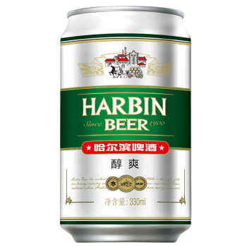 哈尔滨啤酒 醇爽啤酒 330ml*24听