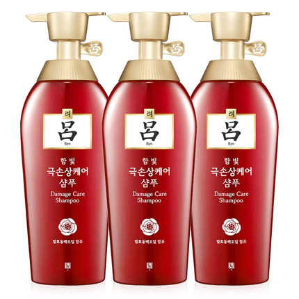 RYOE吕 韩国进口 红吕 深层修复洗发水400ml*3件