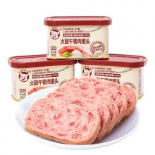 小猪呵呵 网红火腿午餐肉罐头198*3罐