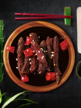 三只松鼠  零食小吃蜀香牛肉100gx2袋