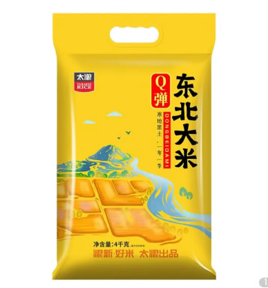 太粮 Q弹东北大米圆粒米 珍珠米4kg