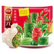  三全 状元水饺 荠菜猪肉口味 1.02kg 60只