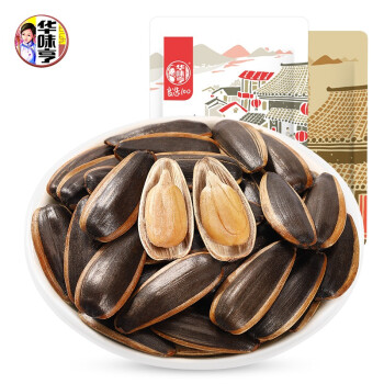 华味亨 焦糖味香瓜子500g+山核桃味瓜子500g/袋