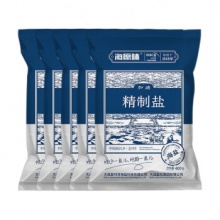 海湾 加碘精制海盐400g*3袋