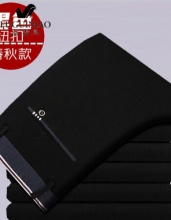  富贵鸟 男士直筒长裤