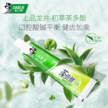 黑人   超白茶清新口气牙膏5支，净含量660g