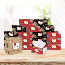 妮飘抽纸 hello Kitty3层130抽纸18包