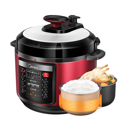 Midea 美的 MY-YL50Simplle105 电压力锅 5L 红色