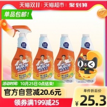 威猛先生 厨房重油污净清洁剂柑橘味455g*4瓶