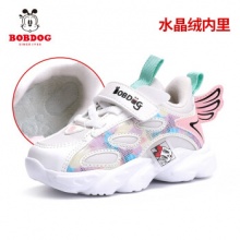 巴布豆 防滑加绒儿童运动鞋