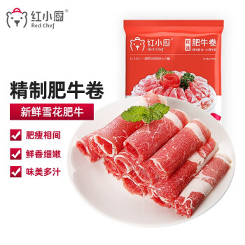 红小厨 原切精选筋道牛肉肥200g