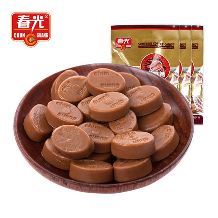 春光食品   炭烧咖啡糖120g*3 袋
