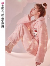 芬腾 女法兰绒睡衣