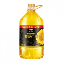 金龙鱼脱壳压榨葵花仁油6.28L/桶*2