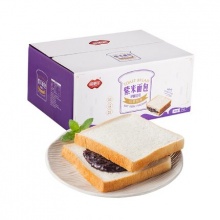 福事多     乳酸菌紫米夹心吐司面包1kg